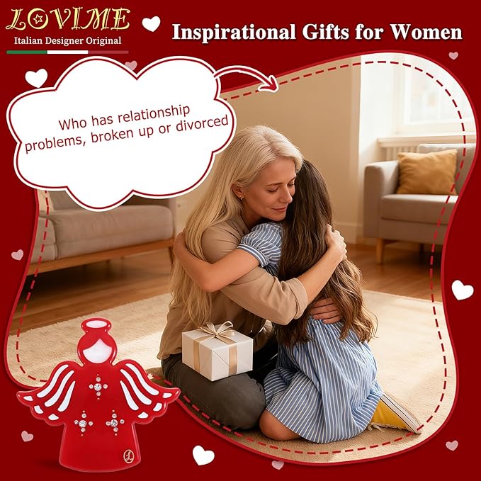 Inspirational Birthday Gifts for Older Lonely Women, "Guardian Angel" Premium Hair Clip, Goodbye Farewell Gifts for Retirement Moving Away Grandmother from Sister Bestie daughter, Still with You