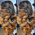 220 density Ombre 360 Lace Front Wigs Human Hair For Women Highlight Honey Lace Wig Glueless Wig With Baby Hairs Body Wave Lace Front Wigs Human Hair