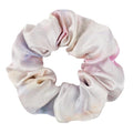 LILYSILK Silk Charmeuse Scrunchy -Ponytail Holder -Scrunchies For Hair Sleep Cute- Tie Dye Silk Scrunchies For Women Soft Hair Care (Pink-Purple Watercolor)