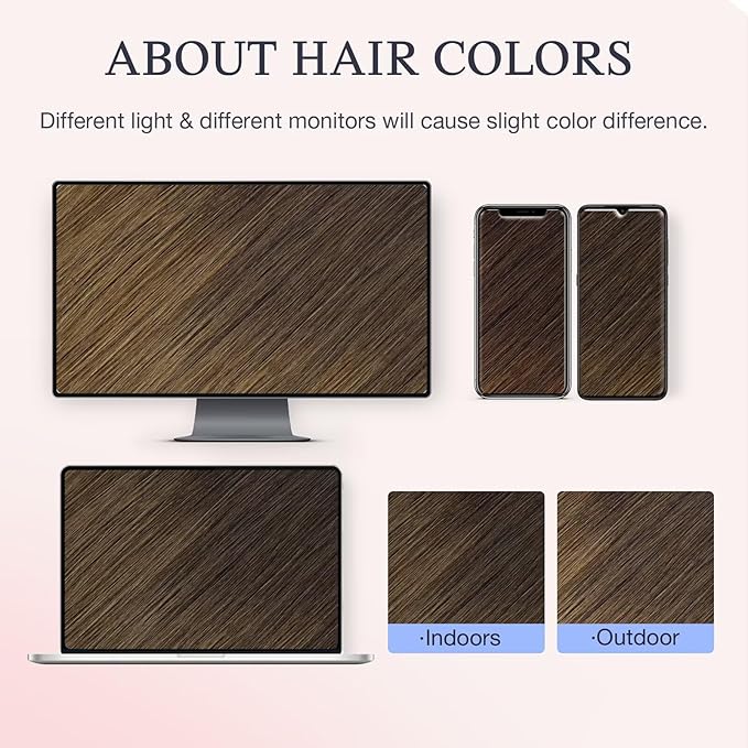 DOORES Invisible Clip in Hair Extensions 22 Inch 110g 7pcs, Real Human Hair Invisi Edge Virgin Clip ins Extensions Straight Thickening, 1D/2C/4E Natural Black to Dark Brown and Chocolate Brown