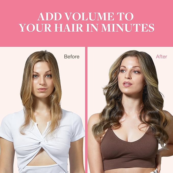 GOO GOO Clip in Hair Extensions Real Human Hair, Remy Human Hair Extensions Clip ins for Women, Natural Human Hair, 20inch 150g 7Pcs, 2/6/18 Balayage Brown to Dirty Blonde