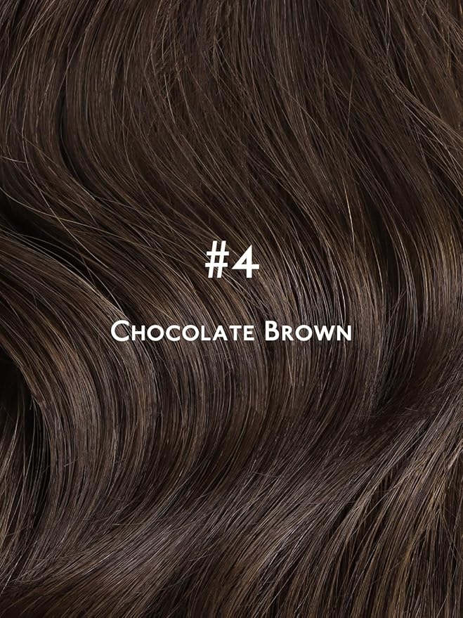 WENNALIFE Invisi Edge 8cm Tape in Hair Extensions Human Hair, 18 Inch 50g 10pcs, Chocolate Brown Invisible Remy Tape Ins Straight Reusable Natural Injected Weft Extensiones De Cabello Humano