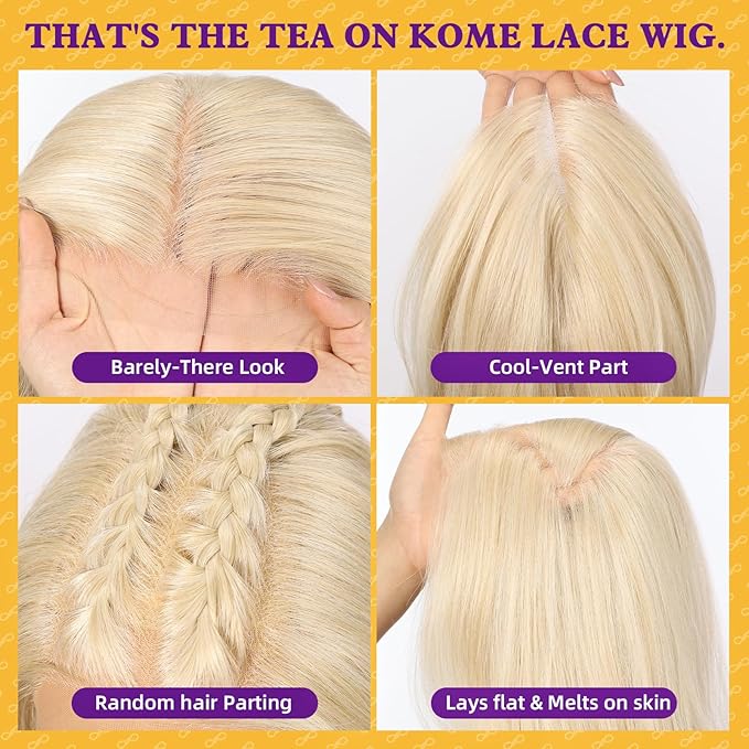 Light Blonde Synthetic Lace Front Wig,13×6 Curly Glueless Wigs for Women Daily Use 22IN（#R10119）