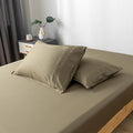 Bella Coterie | Luxury Bamboo Queen Size Pillowcase Set | 100% Organically Grown Bamboo Viscose | Ultra Soft | Cooling | 2 Pcs [Olive]