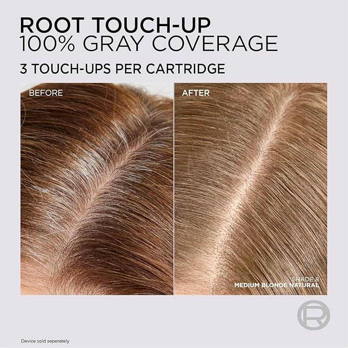 L'Oreal Paris Colorsonic Permanent Hair Dye Cartridge, Vibrant Hair Color for Root Touch Up, Gray Coverage or All Over Color in just 5 Minutes, 8.5 Medium Ash Blonde (Coloring Device Sold Separately)
