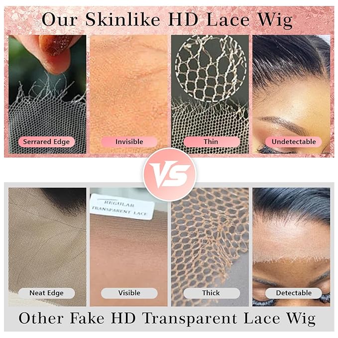 Body Wave Lace Front Wig 4/27 Honey Blonde Highlight Ombre Pre plucked Bleached Knots 13x4 Full Frontal Lace Wig Human Hair Skinlike HD Lace Invisible 0.10mm Ultra-Thin 100% Real Human Hair