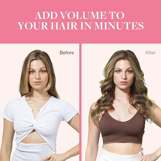 GOO GOO Clip in Hair Extensions Real Human Hair, Remy Human Hair Extensions Clip ins for Women, Natural Human Hair, 22 Inch 140g 7Pcs, 3/8/613 Balayage Walnut Brown to Ash Brown and Bleach Blonde