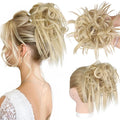 HMD Tousled Updo Messy Bun Hair Piece Hair Extension Ponytail With Elastic Rubber Band Updo Bun Synthetic Hairpieces for Women