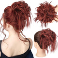 HMD Tousled Updo Messy Bun Hair Piece Hair Extension Ponytail With Elastic Rubber Band Updo Bun Synthetic Hairpieces for Women