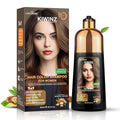 Hair Color Shampoo – 5 in 1 Hair Dye Shampoo for Grey Hair - Instant Hair Dye with 100% Color Accuracy Enriched with Natural Ingredients - Ammonia Free - 500ml (Light Brown)