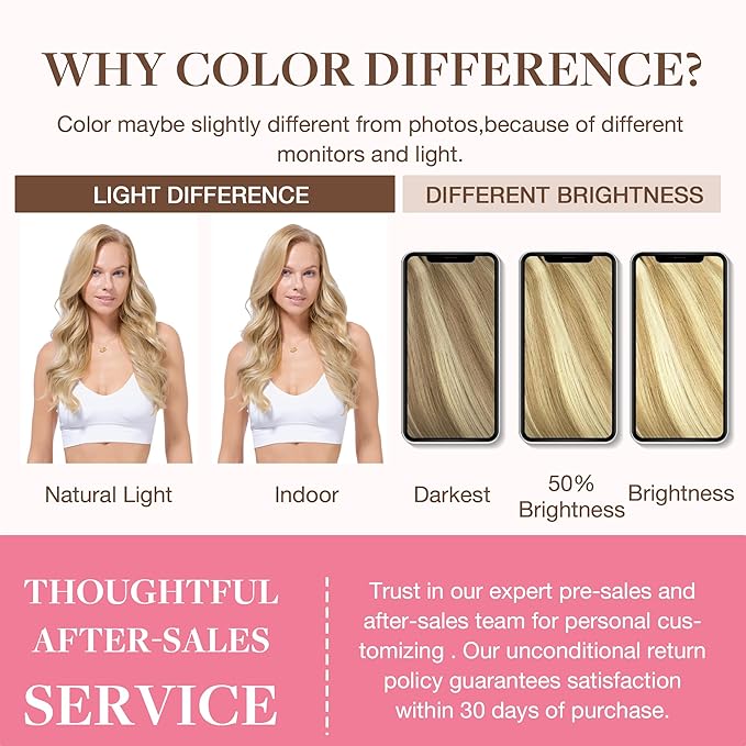 GOO GOO Clip in Hair Extensions Real Human Hair, Remy Human Hair Extensions Clip ins for Women, Natural Human Hair, 16inch 130g 7Pcs, 18A/613A Dark Blonde Highlighted Bleach Blonde