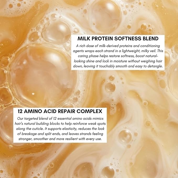 Morfose Milk Therapy Mousse Conditioner Spray, Moisturizing Treatment for Dry, Damaged, Brittle Hair, Restore Softness and Shine (6.76 Fl Oz (Pack of 1), Chocolate)