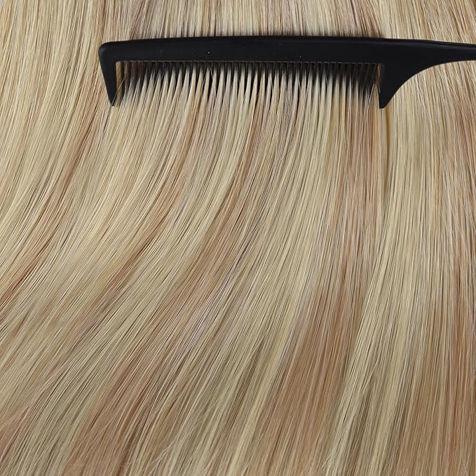 YoungSee Blonde Tape in Human Hair Extensions Long Hair Extensions Real Human Hair Tape-in Invisible Tape ins Hair Extensions for Women 24 Inch 20pcs 50g Tapes Extensions Straight Hair