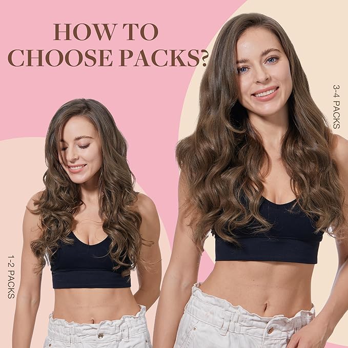 GOO GOO Tape in Hair Extensions Human Hair, 5 Light Ash Brown, 18inch 50g 20pcs, Skin Weft Seamless Invisible, Silky Straight with Thick Ends, Remy Human Hair