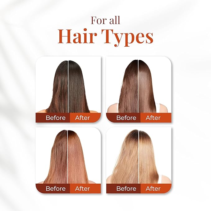 Expert Hair Botox Kit - Anti-Frizz, Thermo-Active, Natural Look - Keratin Treatment for Smoothing and Frizz Control, 3x 1kg/35.3 oz