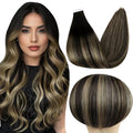 Full Shine Balayage Tape in Hair Extensions Human Hair 22Inch Color 1B Ombre 27 and 1B Remy Hair Tape in Extensions Seamless Invisible 50G 20Pcs Brazilian Natural Double Sided