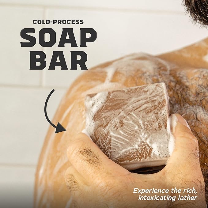 Dr. Squatch Natural Bar Soap for Men - Cold Process Soap with No Harsh Chemicals - Coconut Castaway, Wood Barrel Bourbon, Fresh Falls, Birchwood Breeze & Gold Moss (5 oz, 5-Pack)