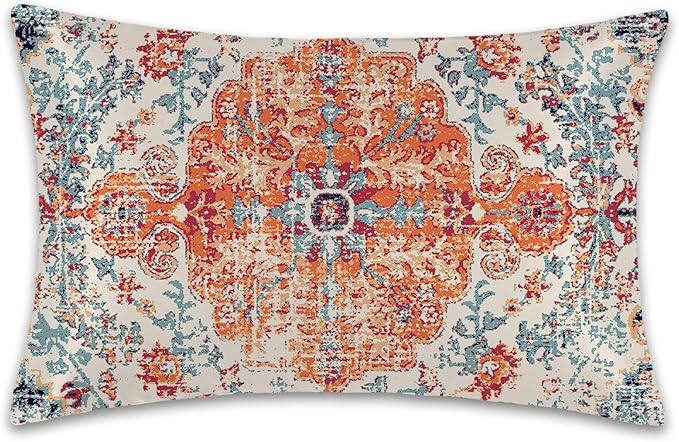 Satin Pillowcase 1 Pack-Boho Vintage Silky Pillow Cover for Hair and Skin,King Size 20x36 Inch Soft Cooling Printed Pillow Cases with Hidden Zipper,Gifts for Women Men