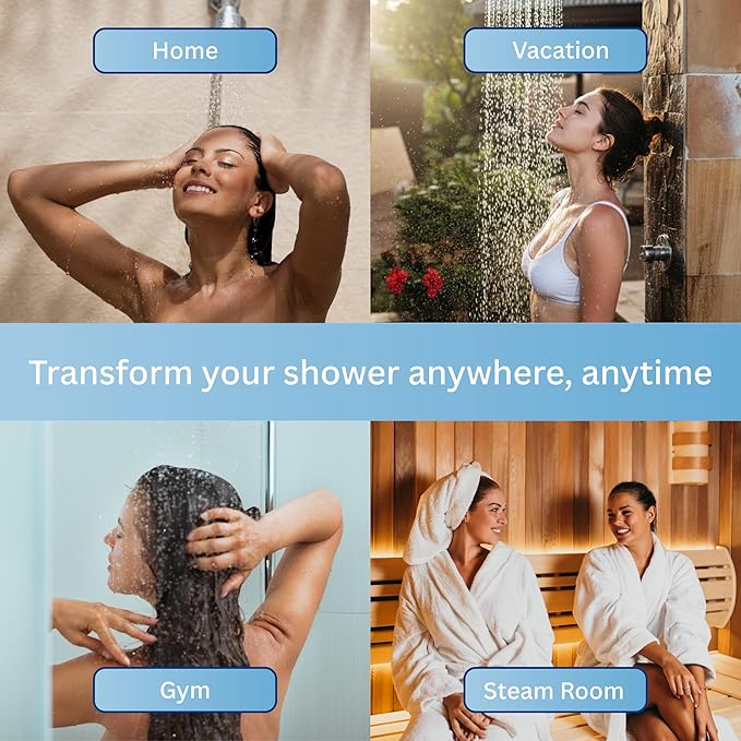 Shower Steamers 6 Pack - Aromatherapy Shower Bombs for Stress Relief - Spa Self Care Gift Set, Holiday Stocking Stuffers for Women & Men - Eucalyptus & Mint