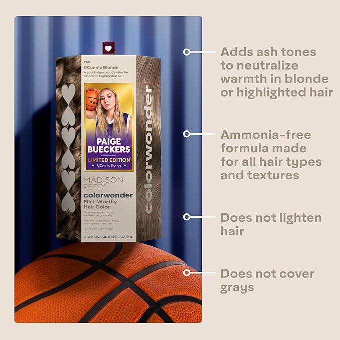Madison Reed colorwonder Demi-Permanent Hair Color, Effortless At-Home Hair Dye, Ammonia-Free, Cruelty-Free, Unconnic Blonde (ANG Beige Ash Blonde), Pack of 1