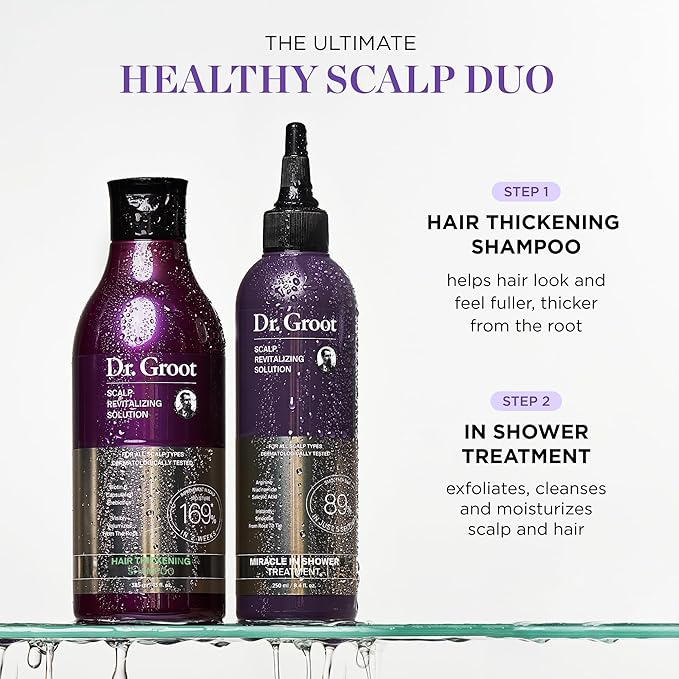 Dr. Groot Miracle in Shower Moisturizing Treatment for Hair Loss, Korean Hair Care Rinse, Rosemary Oil for Smooth, Healthier-Looking Hair in 5 Seconds, Scalp Revitalizing Solution
