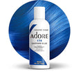 Adore Semi Permanent Hair Color (174 Sapphire Blue) | Vegan & Cruelty-Free Blue Hair Dye | No Ammonia, No Peroxide, No Alcohol | 4 Fl Oz (Pack of 1)