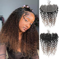 T1B/2/30 Ombre 13x6 Water Wave Lace Frontal 100% Real Human Hair 12 Inch Chestnut Brown Ombre Water Wave Transparent Lace Frontal