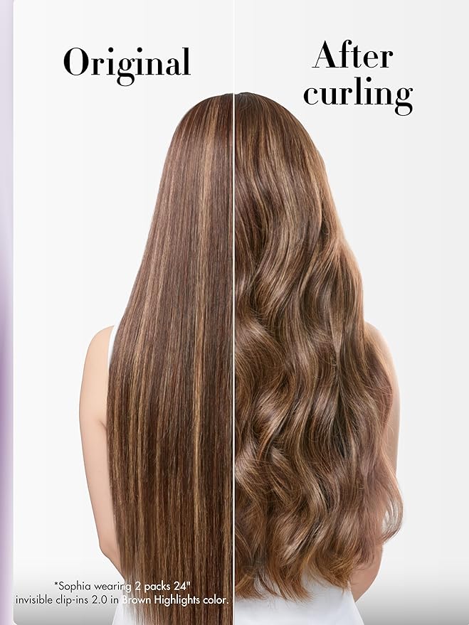 LUVME Invisible Clip in Hair Extensions Real Human Hair, 26 inch 110g 6Pcs, Natural Brown Highlights Human Hair Extensions Clip ins for Women, Natural Seamless Straight Human Hair