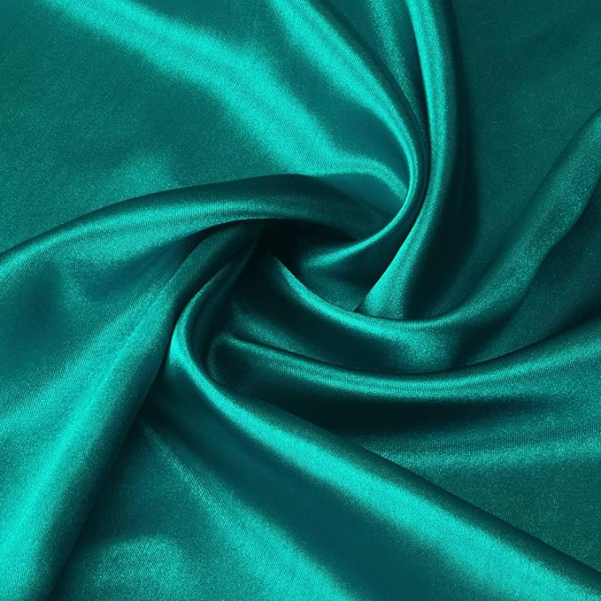 Lirex Satin Pillowcase for Hair and Skin, Super Soft and Cooling Similar to Silk, 2 Pack Standard Size 20"X 26" Pillow Cases with Envelope Closure, Gifts for Women Men, Aquamarine