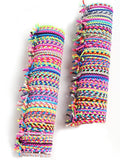 Braided Elastic Hair Ties Hair Ropes Rubber Bands Ponytail Holder Thick Thin Hair Scrunchies Accessories for Women Girls (Random Color) Pack of 100