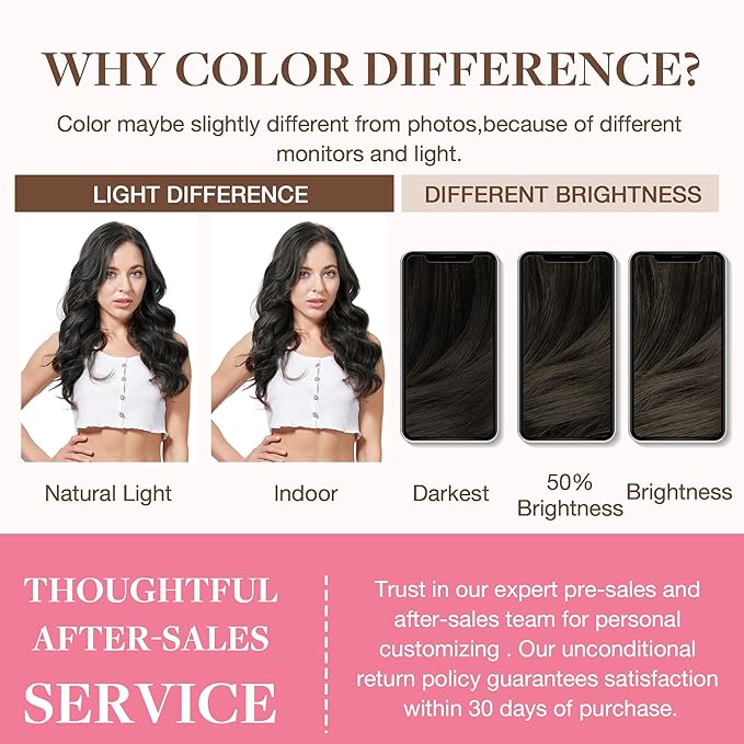GOO GOO Clip in Hair Extensions Real Human Hair, Remy Human Hair Extensions Clip ins for Women, Natural Human Hair, 22inch 150g 7Pcs, 1C Mocha Brown
