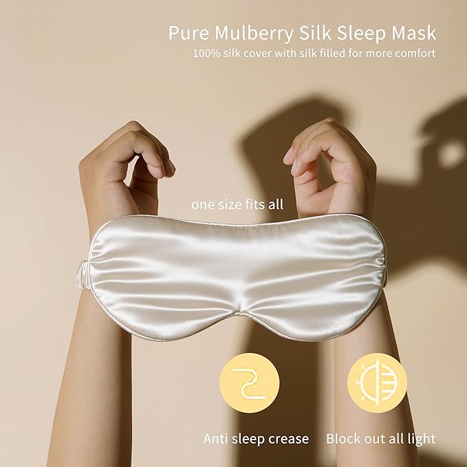 ZIMASILK 22 Momme Silk Pillowcase for Hair and Skin - 100% Pure Mulberry Silk with Hidden Zipper, Grade 6A Luxury Pillow Case for Women, Soft & Durable, Gift Box (Queen 20"x30", Cream)