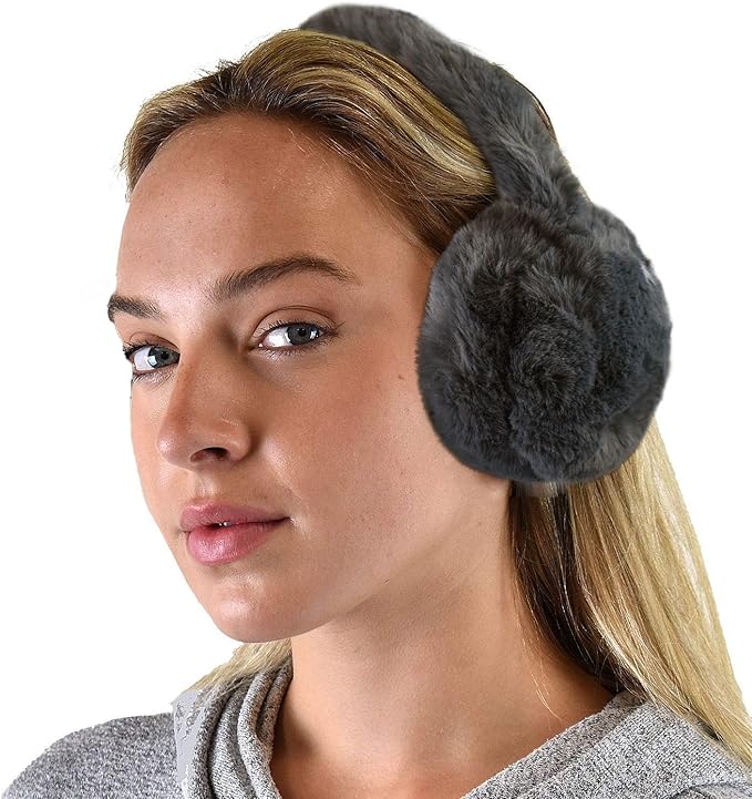C.C Soft Winter Warm Adjustable Headband Ear Warmer Earmuffs