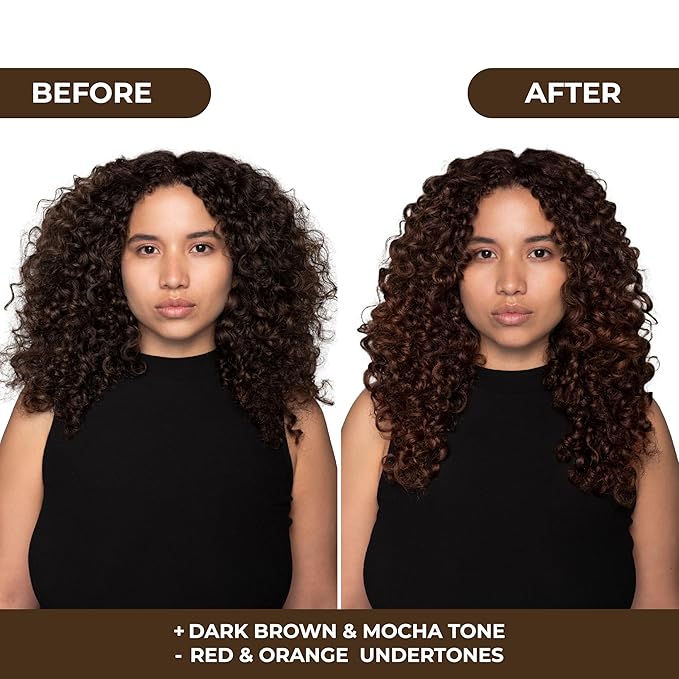 Naissant Glow Mocca Hair Toning Mask | Ultra High-Purity Pigments | Neutralizes Red&Orange Tones | For Brown&Mocha Hair | Hyaluronic Acid, Collagen &Biotin |Paraben, Ammonia &Sulfate Free | 10.1 Fl Oz