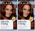 Clairol Nice'n Easy Permanent Hair Dye, 5RB Medium Reddish Brown Hair Color, Pack of 2