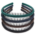 STHUAHE4PC Multicolor Protection Resin Teeth Comb Hair Hoop Hairband Headband Hair Accessories by Beauty hair (Multi-colored-No.28)
