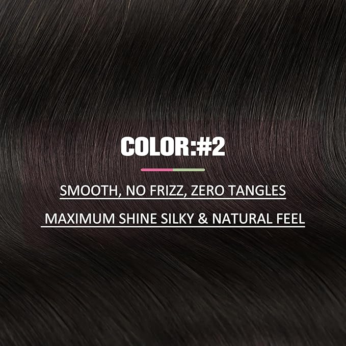 YoungSee Human Hair Tape in Extensions Brown Invisible Tape in Hair Extensions Real Human Hair Dark Brown Tape on Remy Hair Extension Straight 18 Inch 20pcs 50g Adding Length