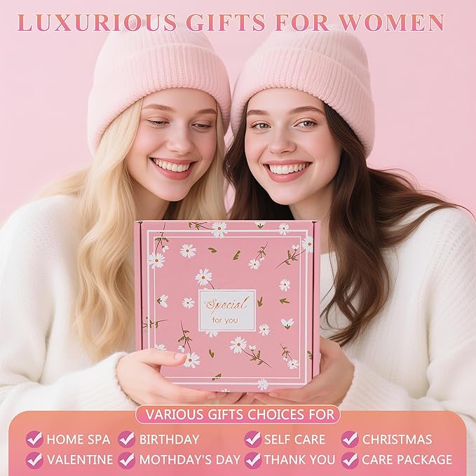 Gift Baskets for Women, Gift for Birthday, Christmas, Mother's Day, Valentine's Day, Get Well Gifts for Women, Teen girl,Siter, best friend, her, wife,Inspirational Gifts Set Box