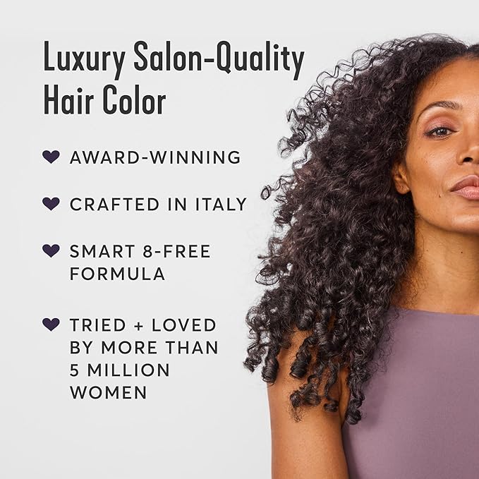 Madison Reed Radiant Hair Color Kit - 2.5NNN Soft Black (Parma Black), 100% Gray Hair Coverage Permanent Hair Dye for Resistant Grays | PPD-Free & Ammonia-Free, 2 Pack