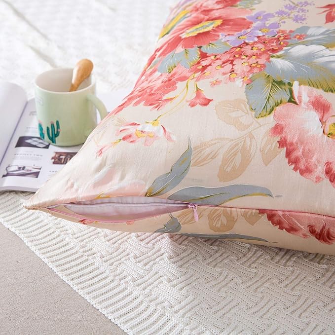 SLPBABY Silk Pillowcase for Hair and Skin with Hidden Zipper Print (King, Pattern16)