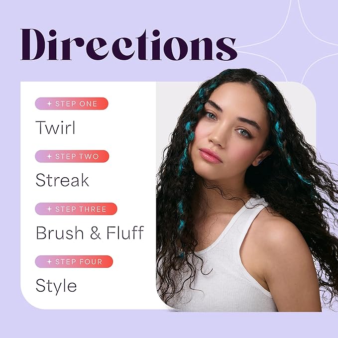 Hally Hair Temporary Hair Color, Shade Stix (Orange) - Hair Makeup Accessories for Kids, Teens & Adults - 12 ml Washable Hair Chalk & Dye for Festivals, Sporting Events & Parties