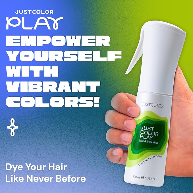 Just Color Hair Dye Spray | Semi-Permanent | 10-Minute Process | Custom Color Options | Carbon Grey Hair Dye | Leave in Conditioner | Ammonia & PPD Free | Lasts 8-12 Washes | Pack of 2