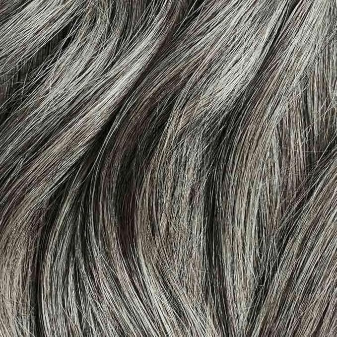 Luxy 100% Remy Human Hair – Halo Clip-In Hair Extensions –Natural Looking Volume & Length - One-Piece - Easy 5-Min Application 180 grams 20" Light Gray Halo
