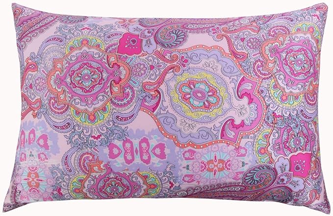 SLPBABY Silk Pillowcase for Hair and Skin with Hidden Zipper Print (King, Pattern8)