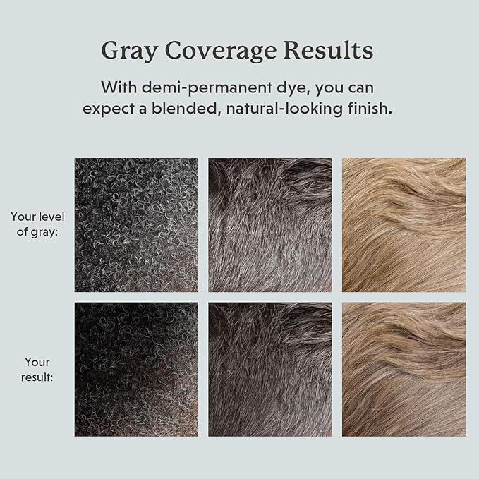 Hair & Beard Color for Blending Grays 2 pack - Medium Brown - Ammonia-Free Complete Men’s At-home Beard & Hair Dye Kit, Professional-grade Demi-Permanent Hair Color (5.0)