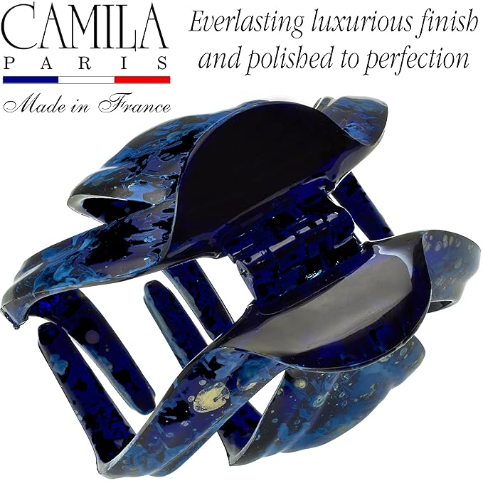 Camila Paris CP3862 French Octopus Hair Clip for Women Thick Hair and Long Curly Wavy Hair, Girls Hair Claw Clips, Styling Claw Clip for Thick Hair, Strong Hold No Slip Grip, Made in France