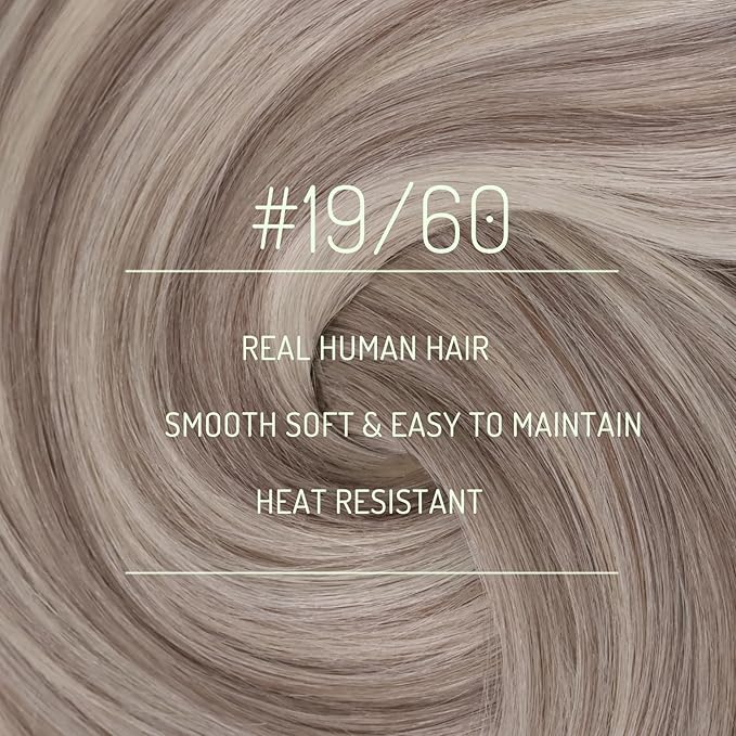 RUNATURE Clip in Hair Extensions, Thick Human Hair Clip in Extensions 120g, Blonde Remy Hair Tangle Free, Natural Looking For Daily Wearing, 14 Inch 7pcs #19P60 Dirty Blonde Highlights