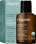 Cliganic Organic Eucalyptus Essential Oil - 100% Pure Natural for Aromatherapy Diffuser | Non-GMO Verified (Packaging May Vary)