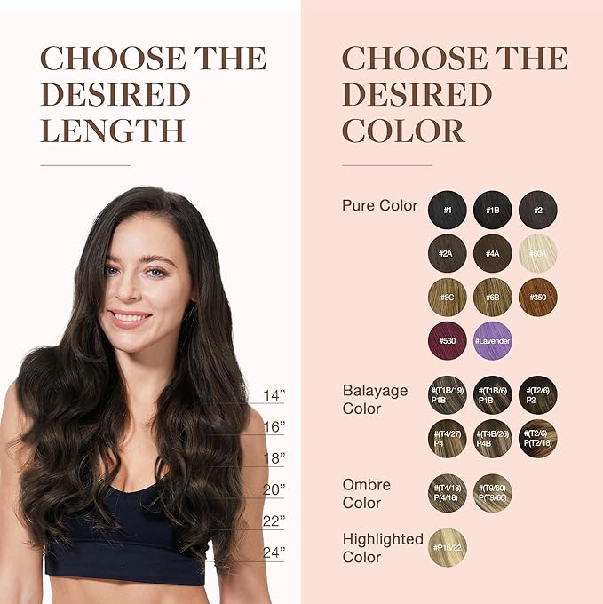 GOO GOO Clip in Hair Extensions Real Human Hair, Remy Human Hair Extensions Clip ins for Women, Natural Human Hair, 24inch 170g 7Pcs, #2A Light Brown