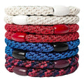 J.CARP 8Pcs Mixed color Hair Ties for Women Girls, Elastics Hair Bands Ponytail Holders, No Damage No Crease Hair Elastics, Perfect for Girls and Women with Thick or Curly Hair, Style 23